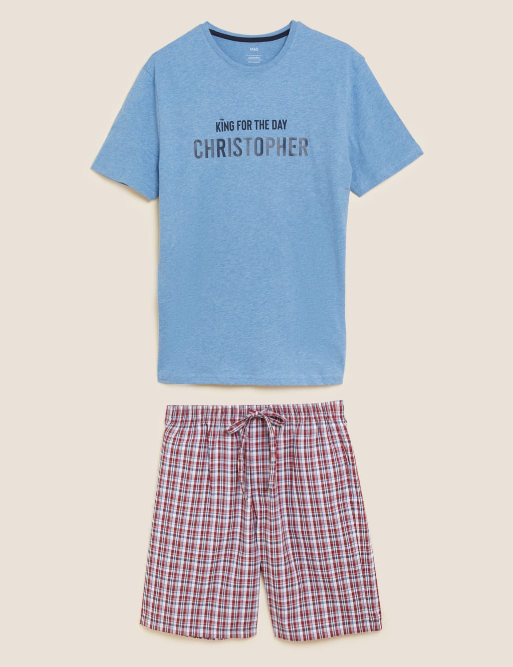 Personalised Men s Slogan Pyjama Set M S Collection M S