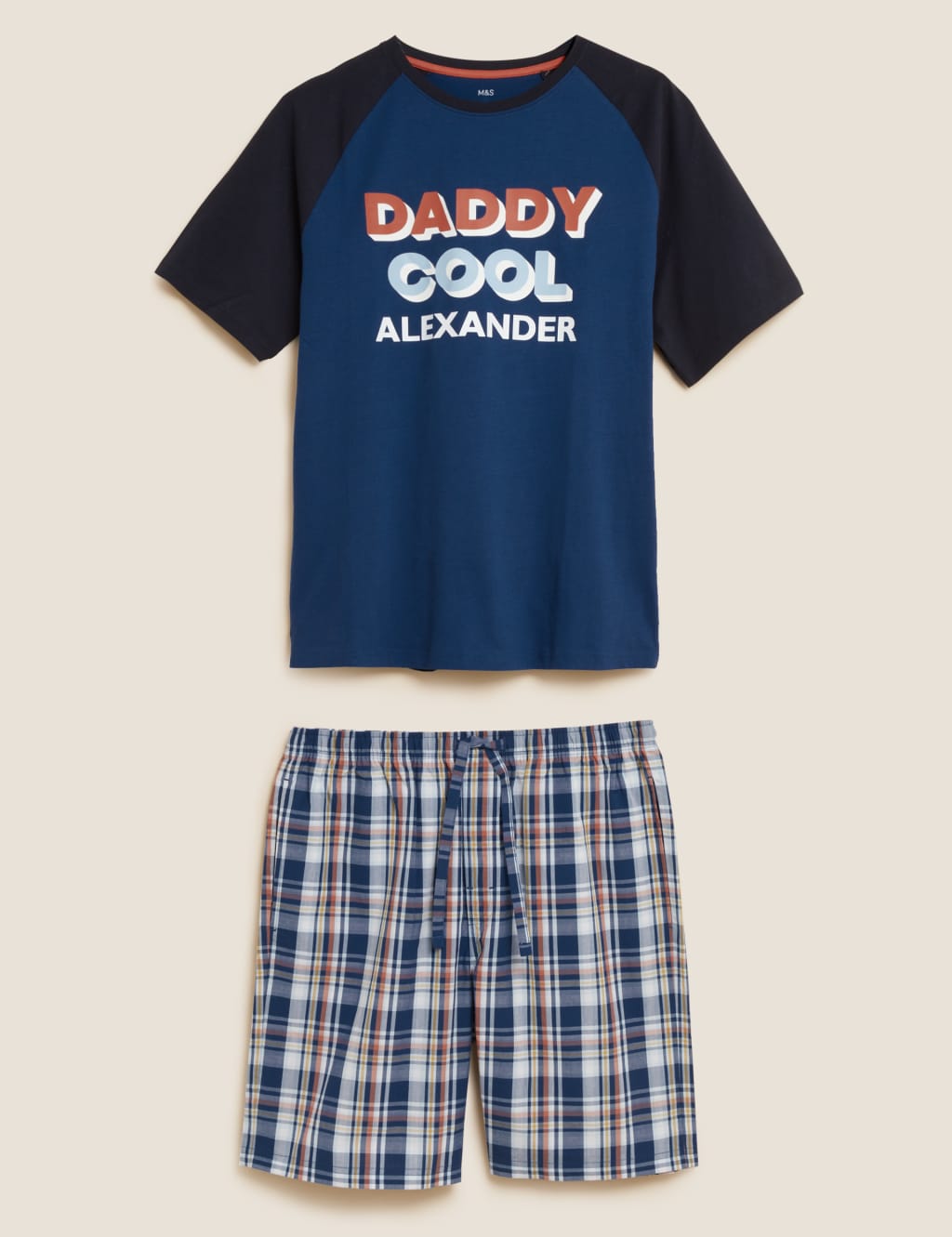 Personalised Men s Cool Slogan Pyjama Set M S Collection M S