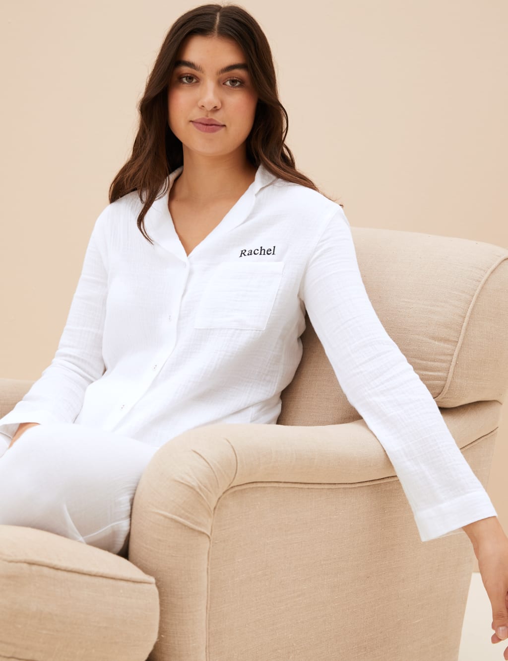 Personalised Women's Muslin Pyjama Set 1 of 2
