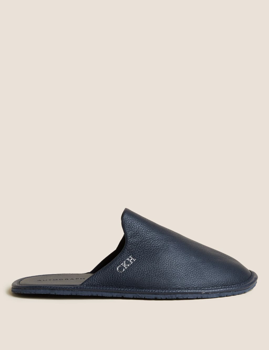 Personalised Men s Leather Mule Slippers Autograph M S