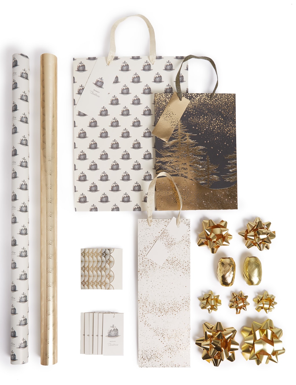 Gold & Black Christmas Gift Wrapping Collection 2 of 2