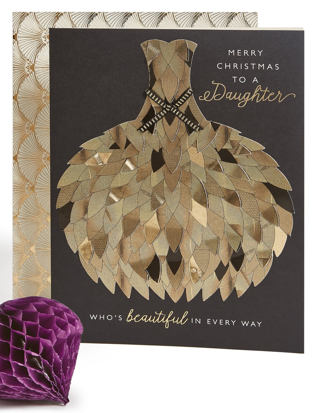 Daughter Ball Gown Christmas Charity Card 1 of 3