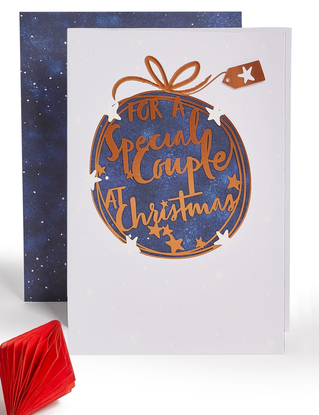 Special Couple Bauble Christmas Charity Card 1 of 3