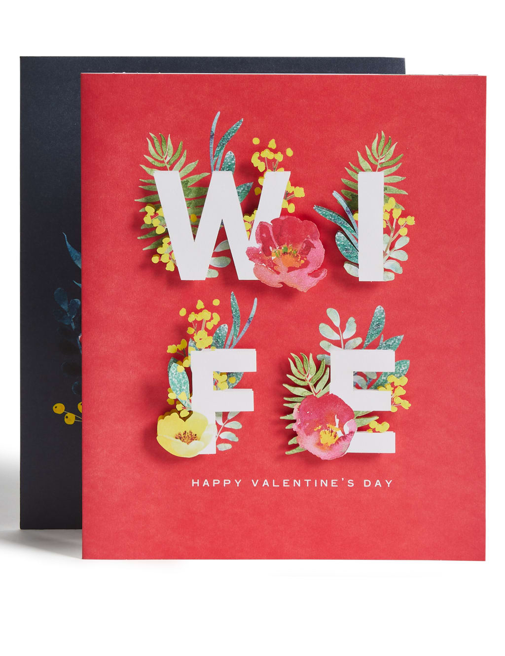 Wife 3D Floral Valentine's Card 1 of 4