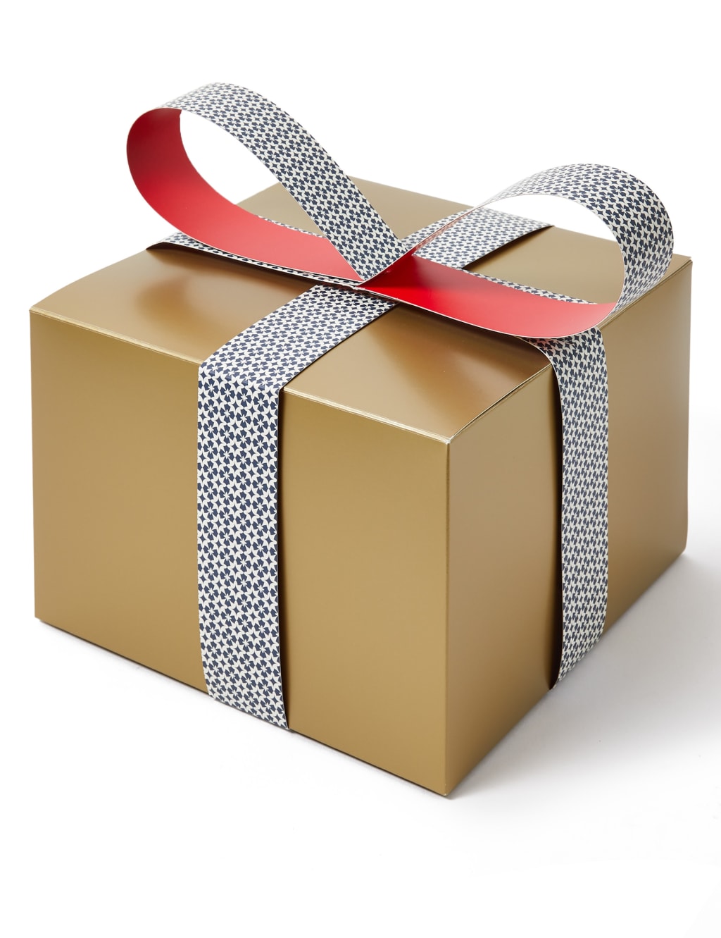 Large Christmas Gift Box with Paper Bow 1 of 3