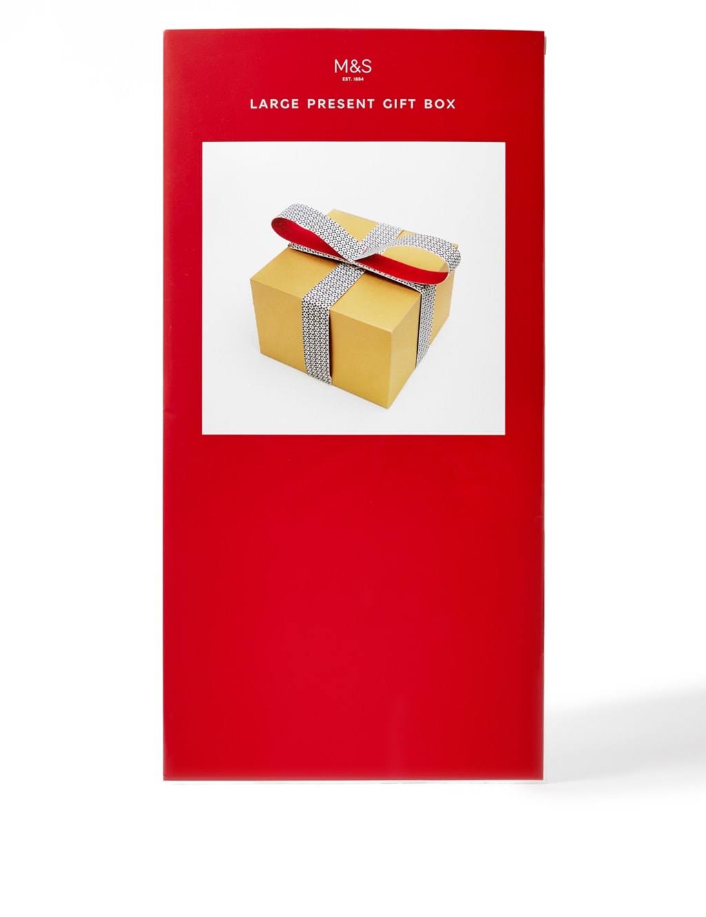 Large Christmas Gift Box with Paper Bow 3 of 3