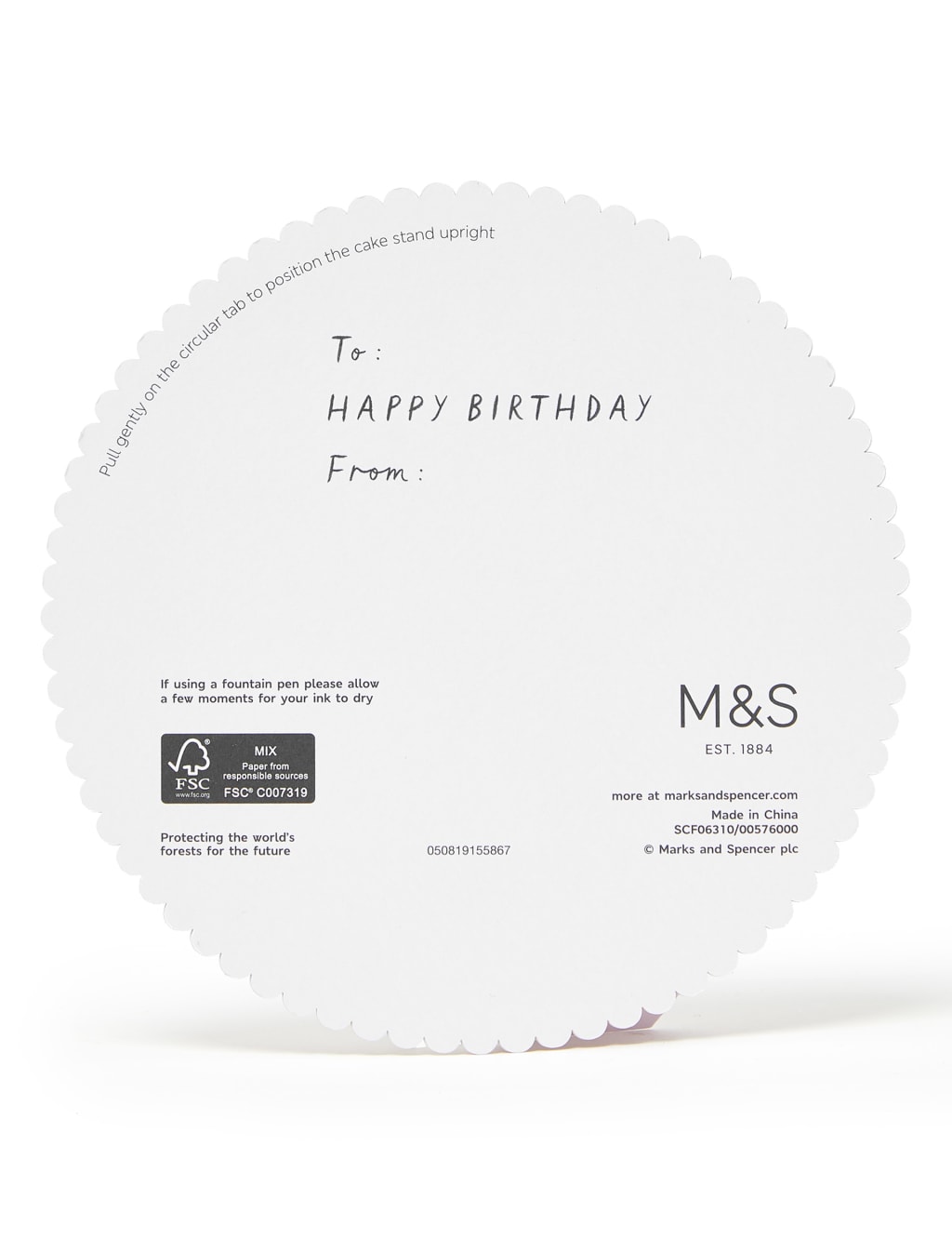 3D Pop-up Concertina Cake Dome Birthday Card 3 of 4