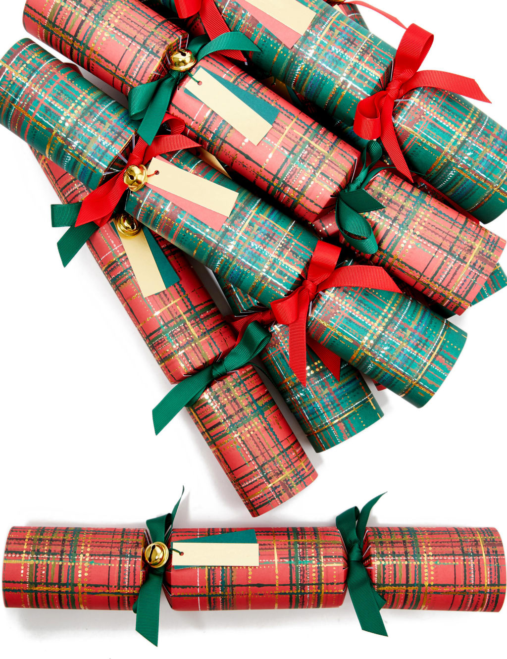Luxury Tartan Christmas Crackers - 8 Pack 3 of 4