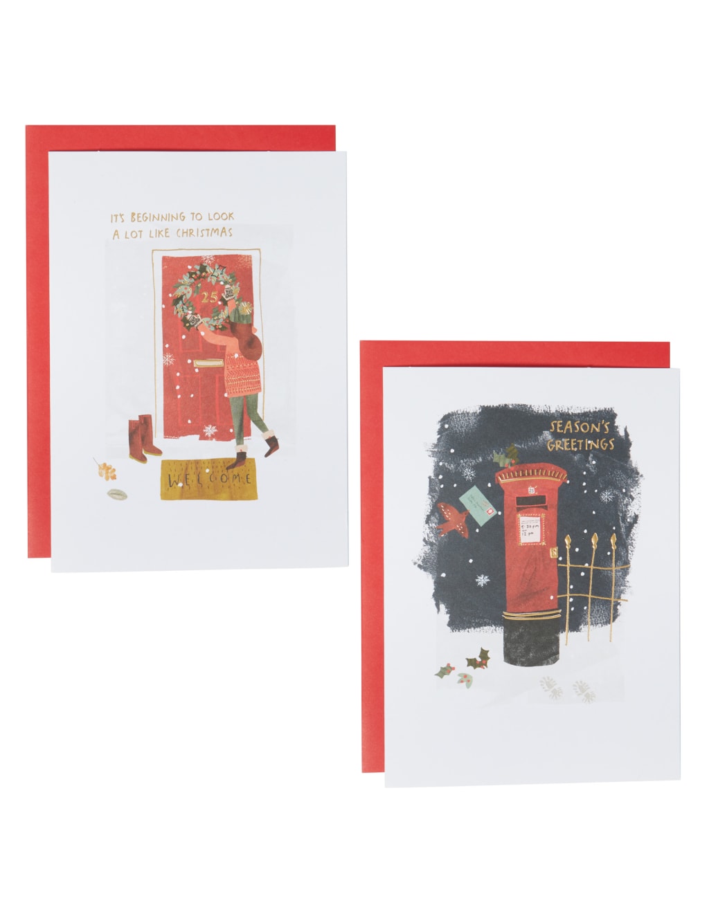 Illustrated Festive Scenes Charity Christmas Cards - Pack of 20 1 of 3