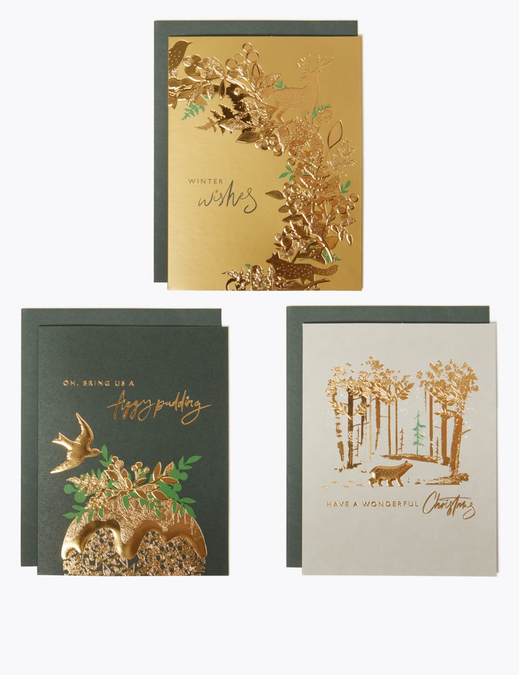 Traditional Foiled Charity Christmas Cards - Pack of 20 1 of 3