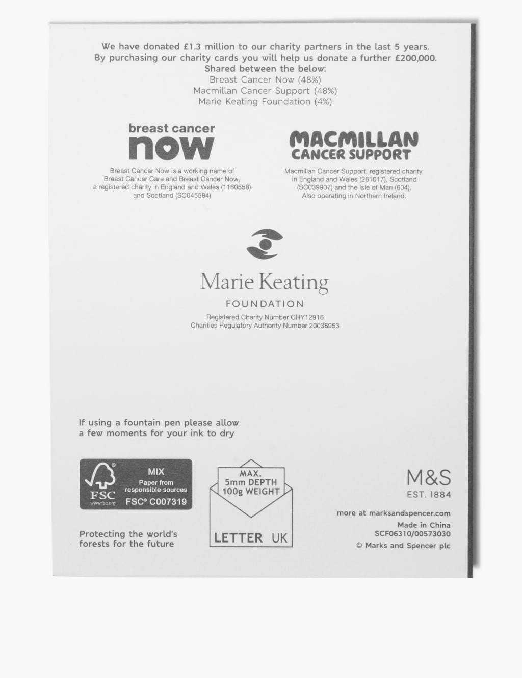 Traditional Foiled Charity Christmas Cards - Pack of 20 3 of 3