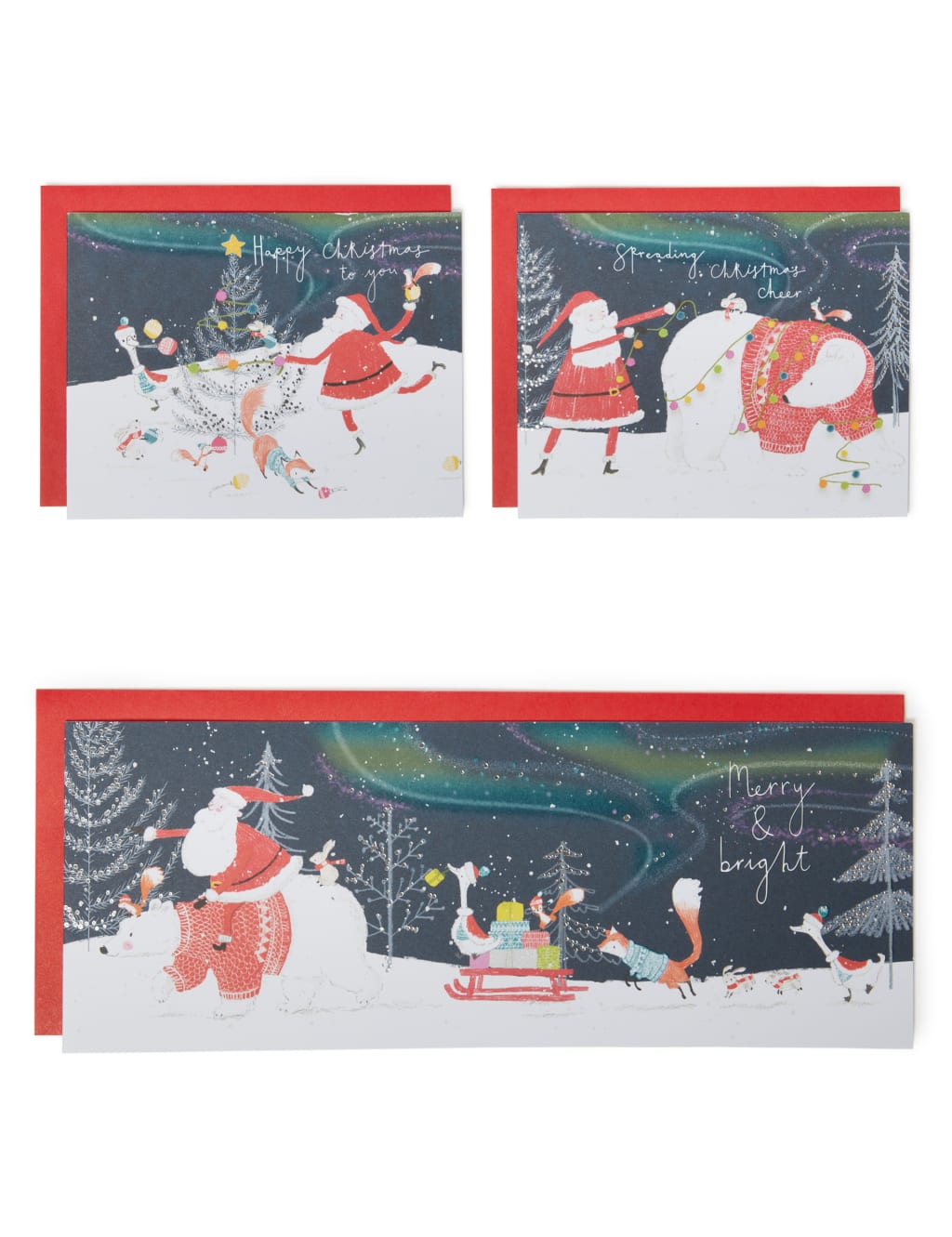 Cute Santa Charity Christmas Cards - Pack of 20 1 of 4