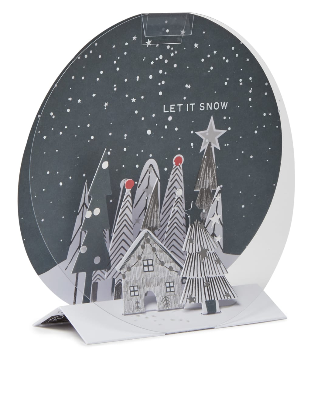 3D Snow Globe Charity Christmas Cards - Pack of 4 3 of 4