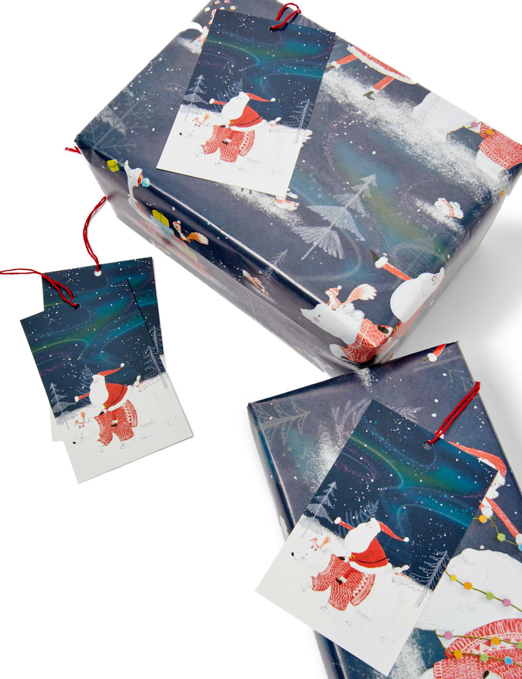 Santa Jumbo Christmas Wrapping Paper 14m & 12 Gift Tags 2 of 2