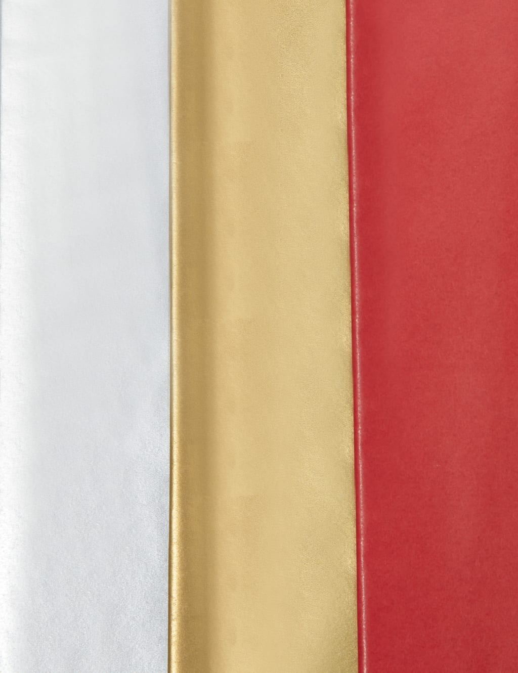 Red, Silver & Gold Christmas Tissue Paper Pack - 9 Sheets 2 of 2