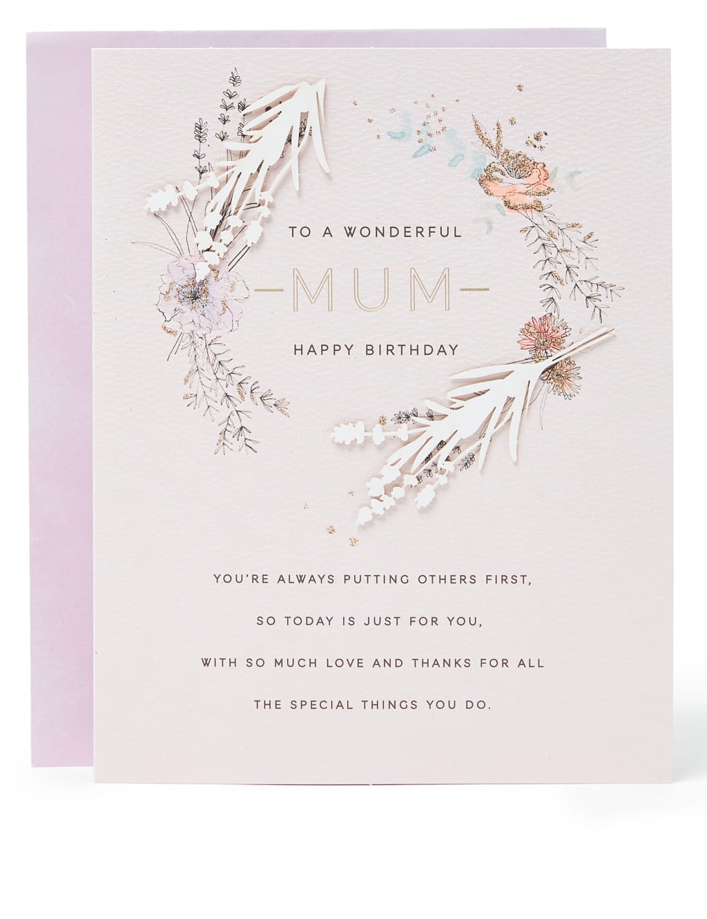 Elegant 3D Birthday Card for Mum 1 of 4