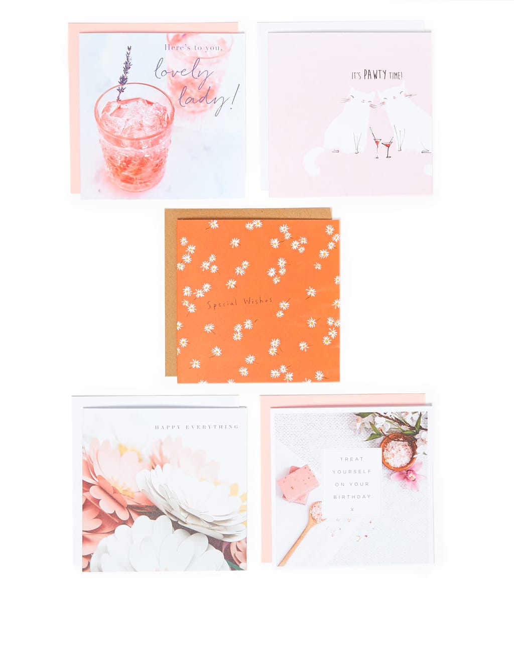 Pack of 5 Birthday Cards 1 of 3