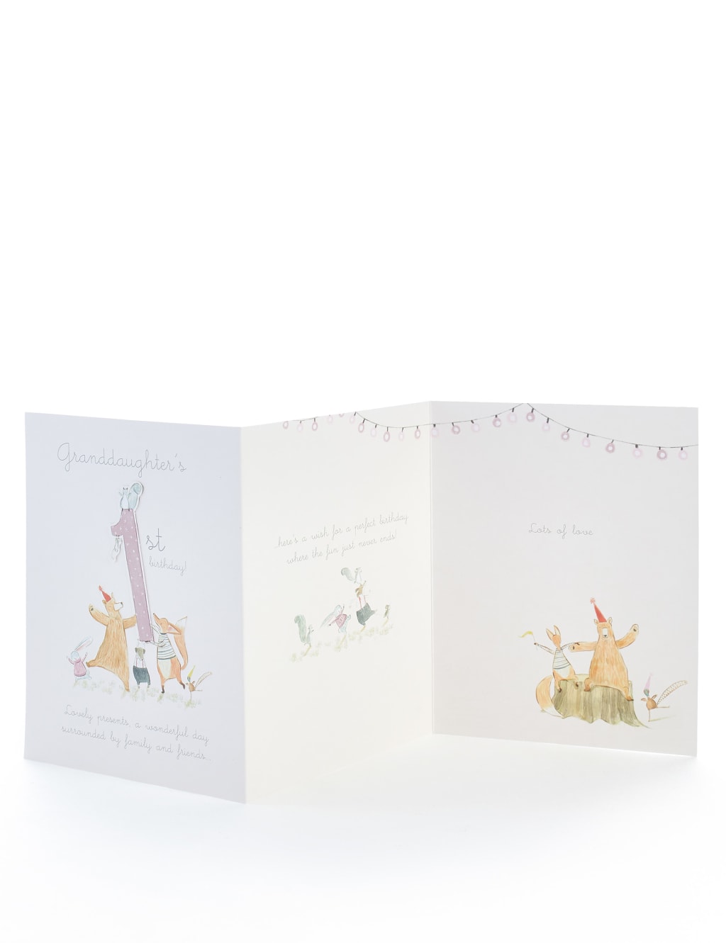 Granddaughter 1st Birthday Card 2 of 3