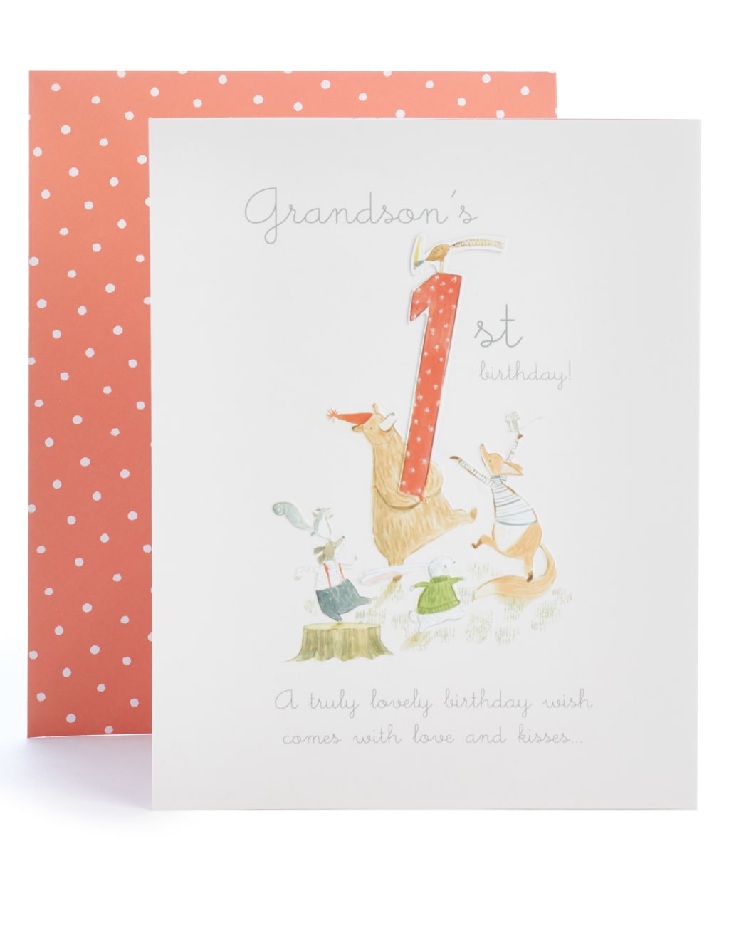 Grandson 1st Birthday Card 1 of 3