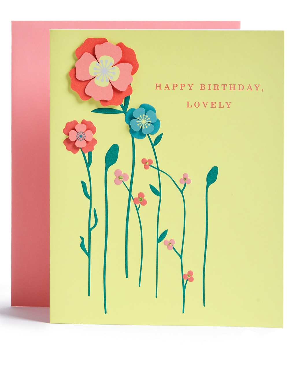 Floral Contemporary Birthday Card 1 of 4