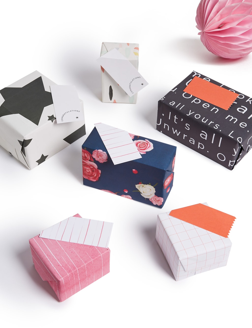 Pack of 6 Sheets of Gift Wrap & Tags 2 of 2