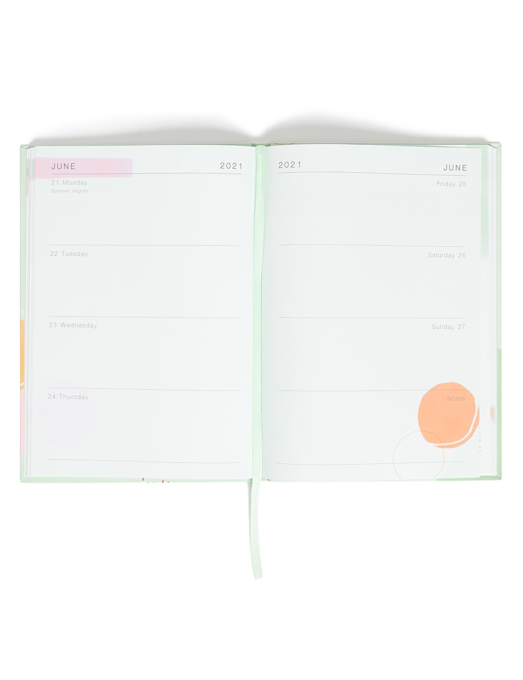 Give Yourself Time' 2021 Week To View A5 Diary - Large 3 of 4