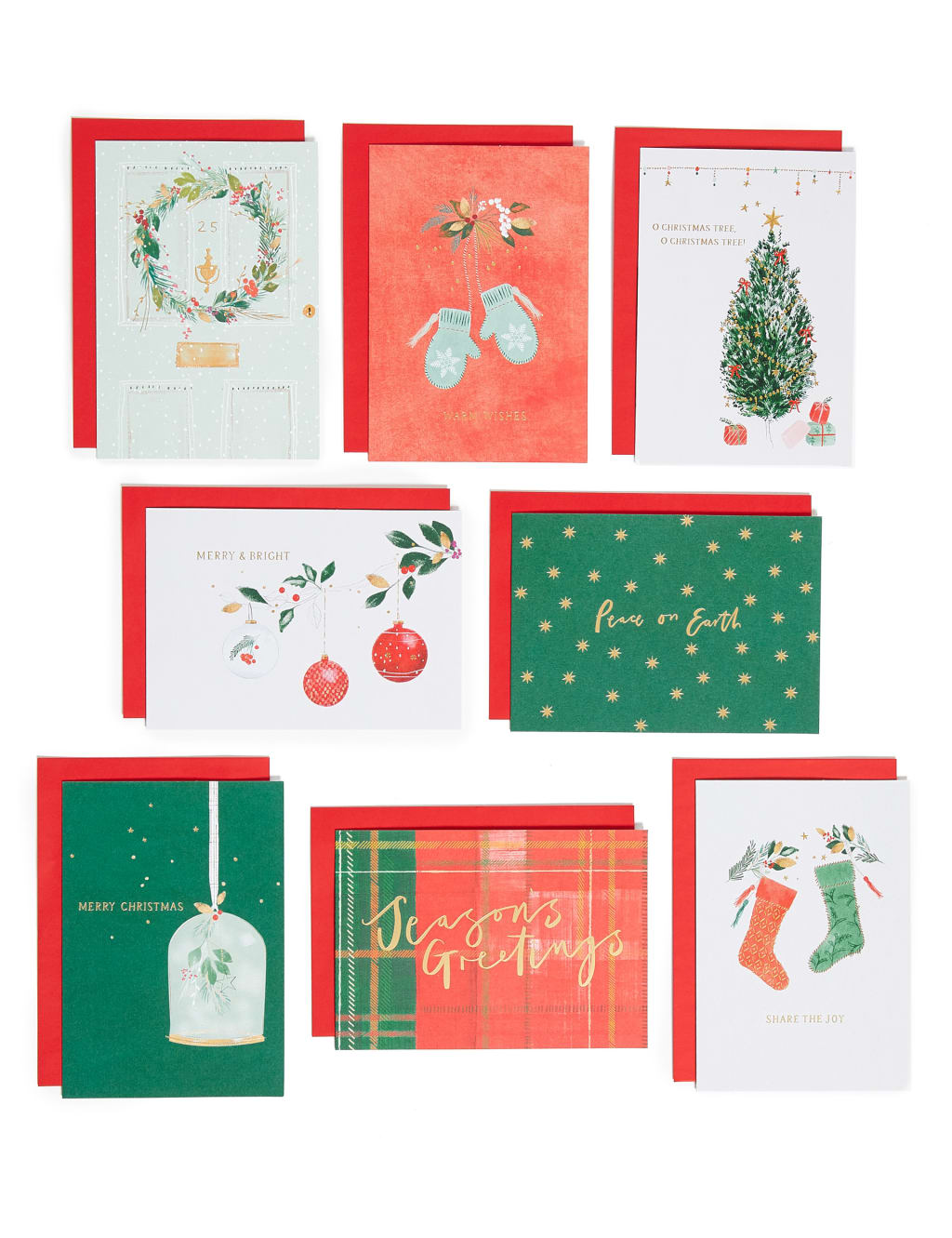 Traditional Charity Christmas Cards - Pack of 16 1 of 6
