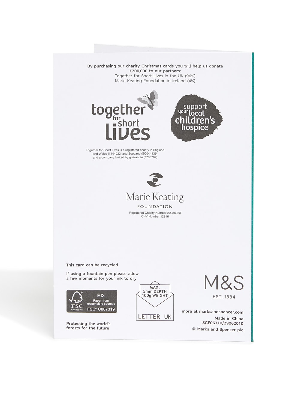 Traditional Charity Christmas Cards - Pack of 16 5 of 6