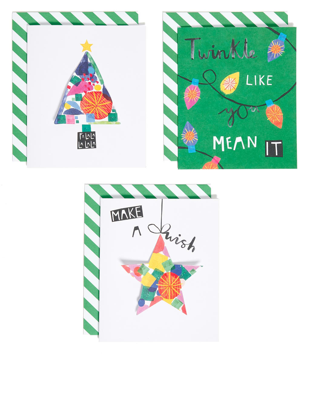 Colourful Charity Christmas Cards - Pack of 15 1 of 5