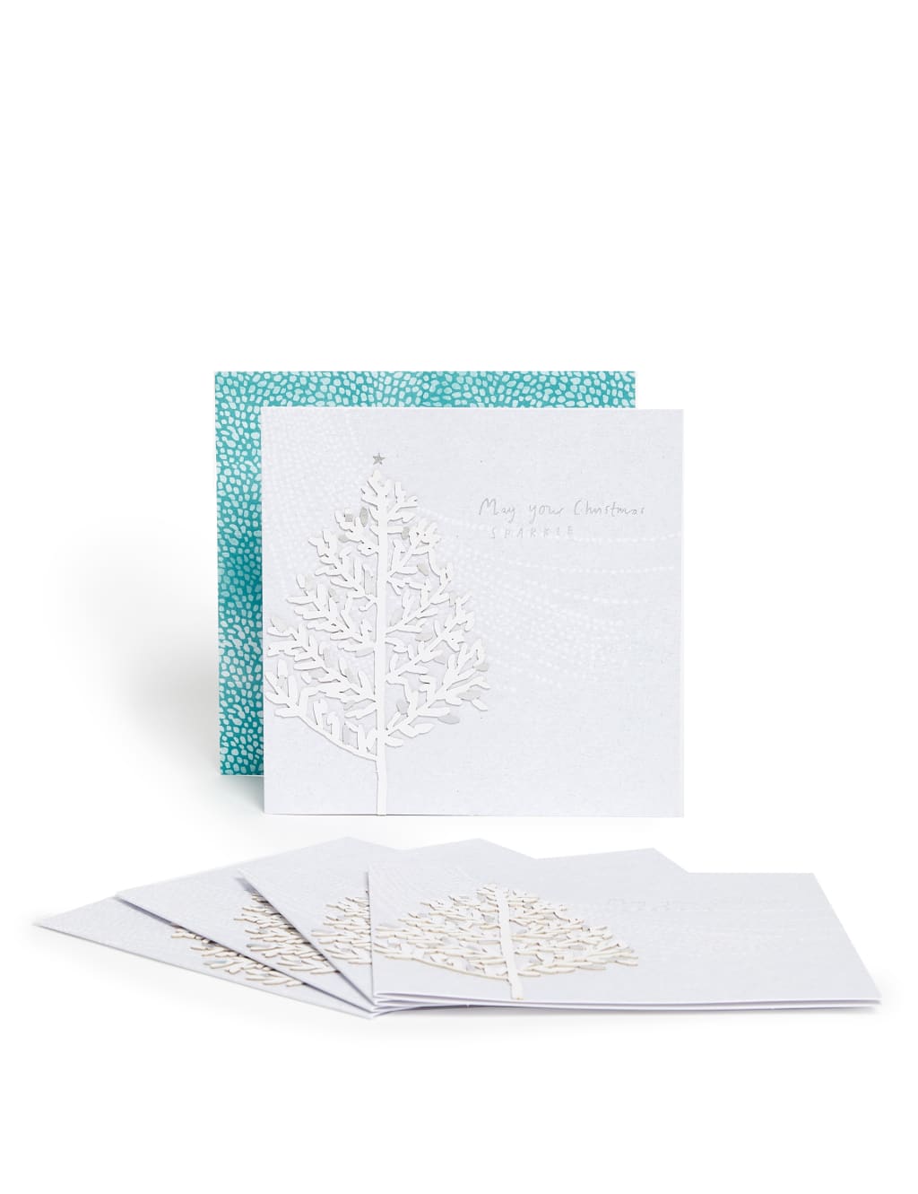 3D Tree Design Charity Christmas Cards - Pack of 5 1 of 5