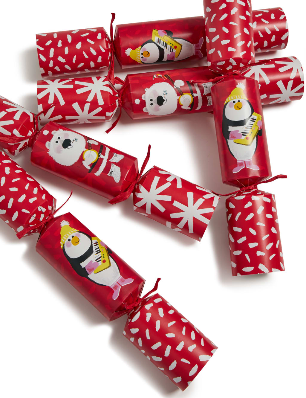 Festive Characters' Recyclable Family Christmas Crackers - Pack of 6 in 2 Designs 3 of 4