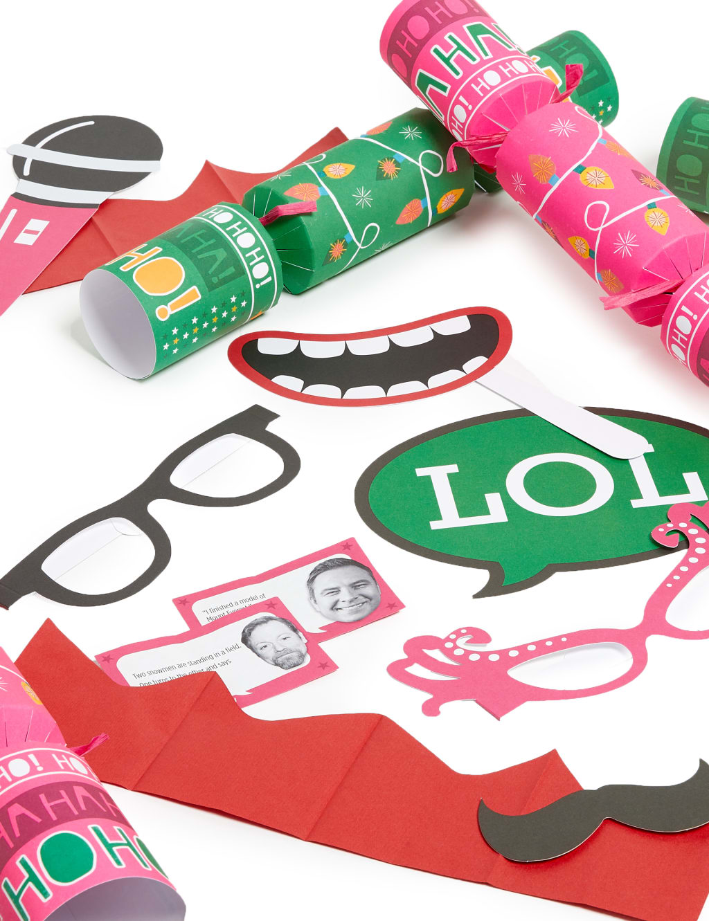 World's Funniest* Recyclable Charity Christmas Crackers - Pack of 12 in 2 Designs 2 of 4