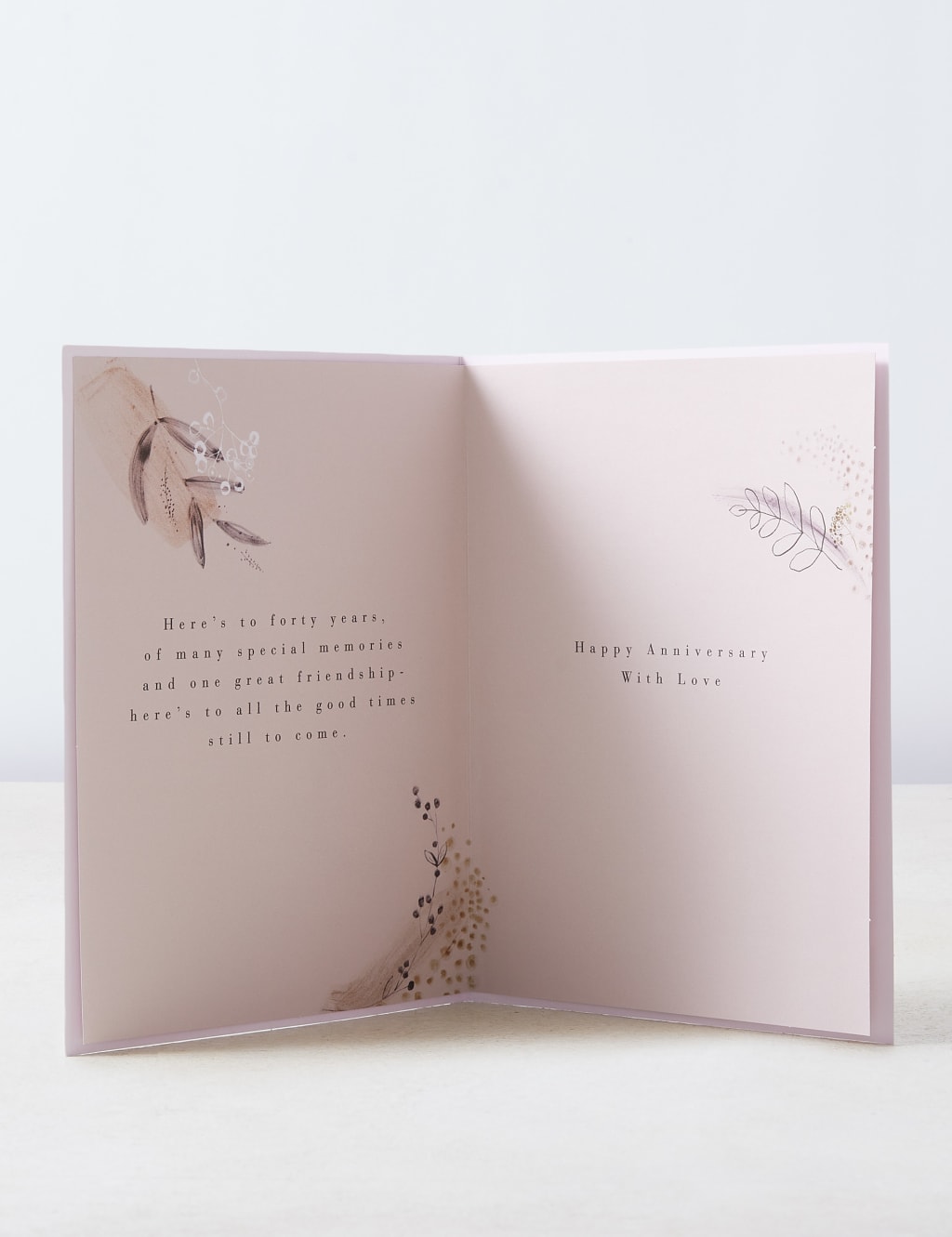 3D Effect 40th Wedding Anniversary Card 2 of 5