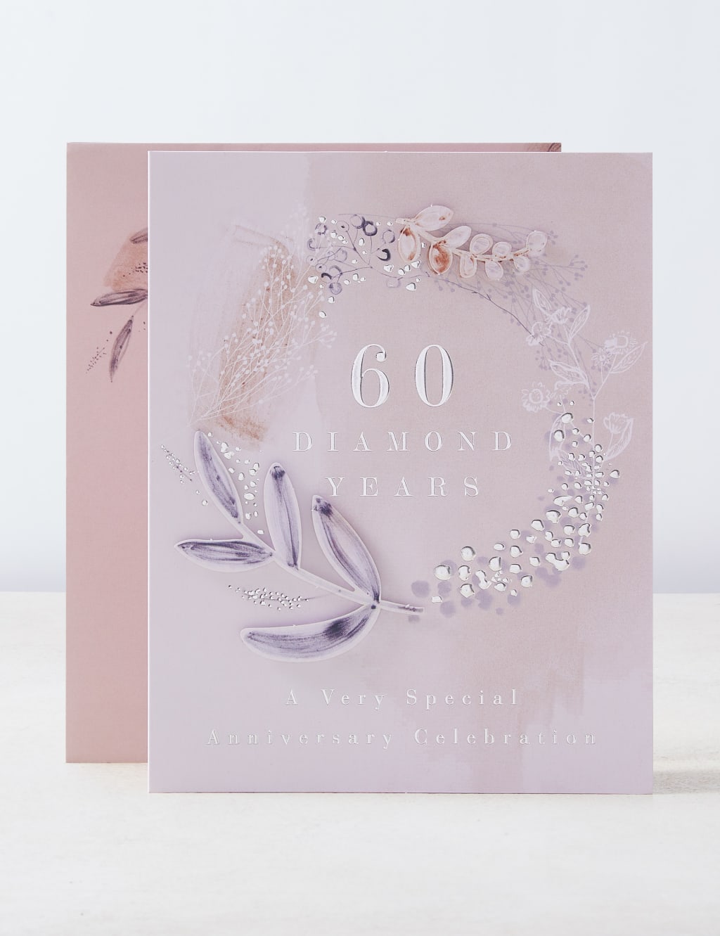 3D Effect 60th Wedding Anniversary Card 1 of 5