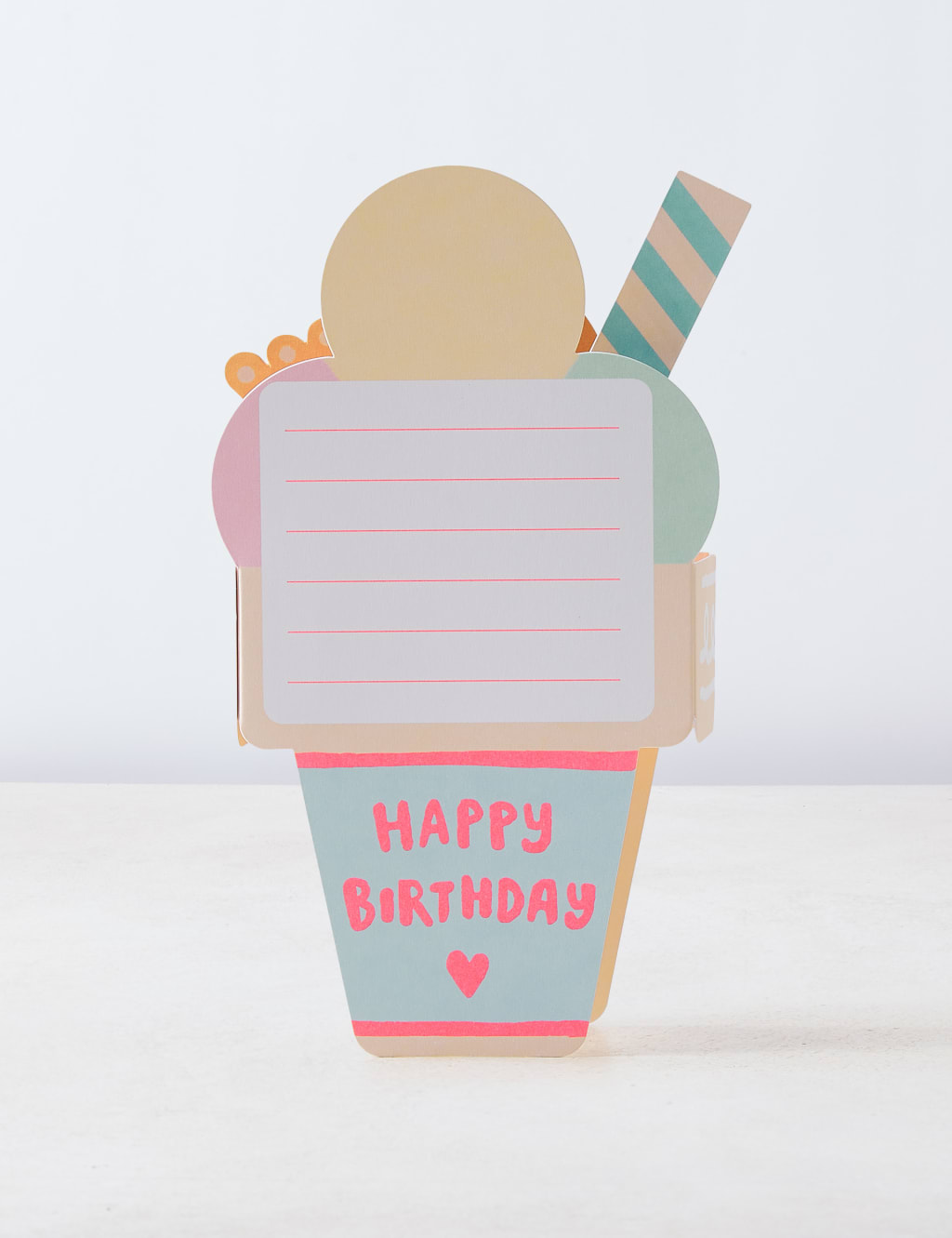 Fun Ice-Cream Shaped 3D Birthday Card 3 of 5