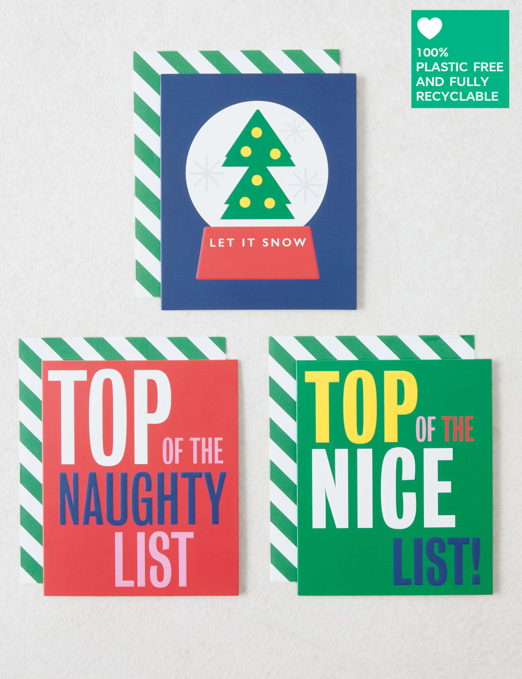 Contemporary Charity Christmas Cards - Pack of 15 - 3 Designs 1 of 4