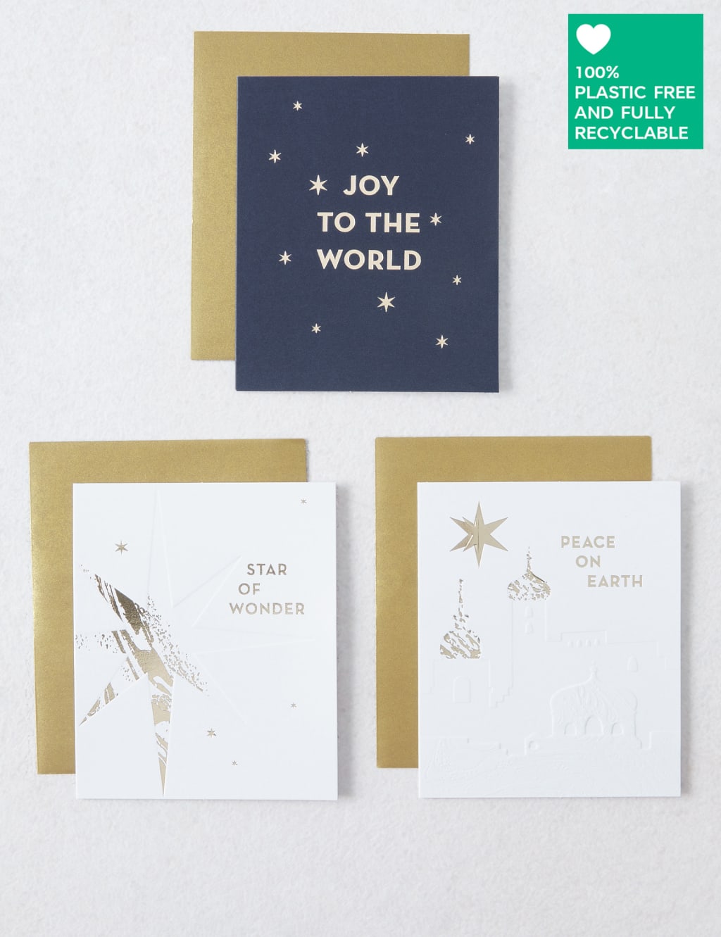 Luxury Nativity Themed Charity Christmas Cards - Pack of 15 - 3 Designs 1 of 3