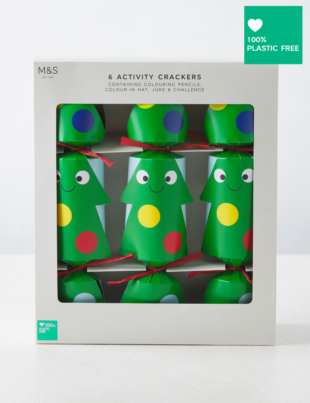 Kids' Christmas Crackers - Pack of 6 in 1 Design 1 of 4