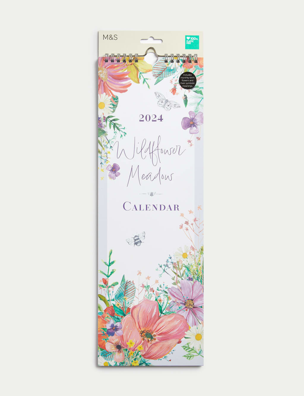 2024 Slimline Calendar - Wildflower Meadows Design 1 of 3