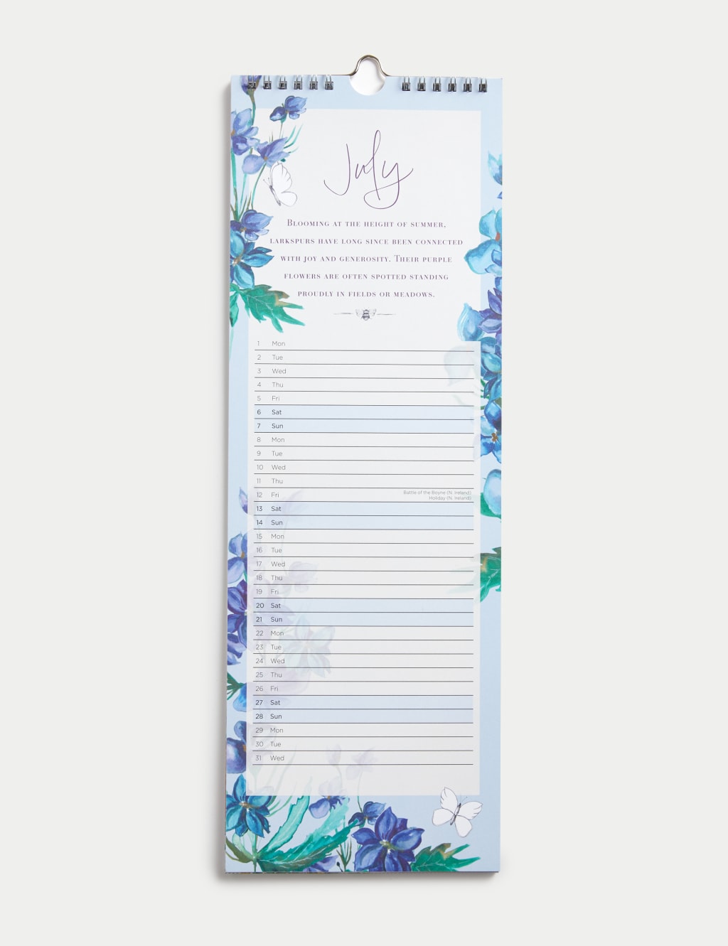 2024 Slimline Calendar - Wildflower Meadows Design 2 of 3
