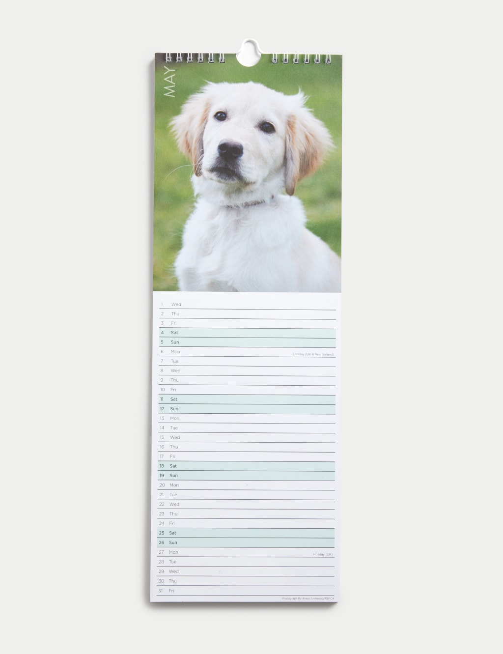 2024 Slimline Calendar - RSPCA Animals Design 2 of 3