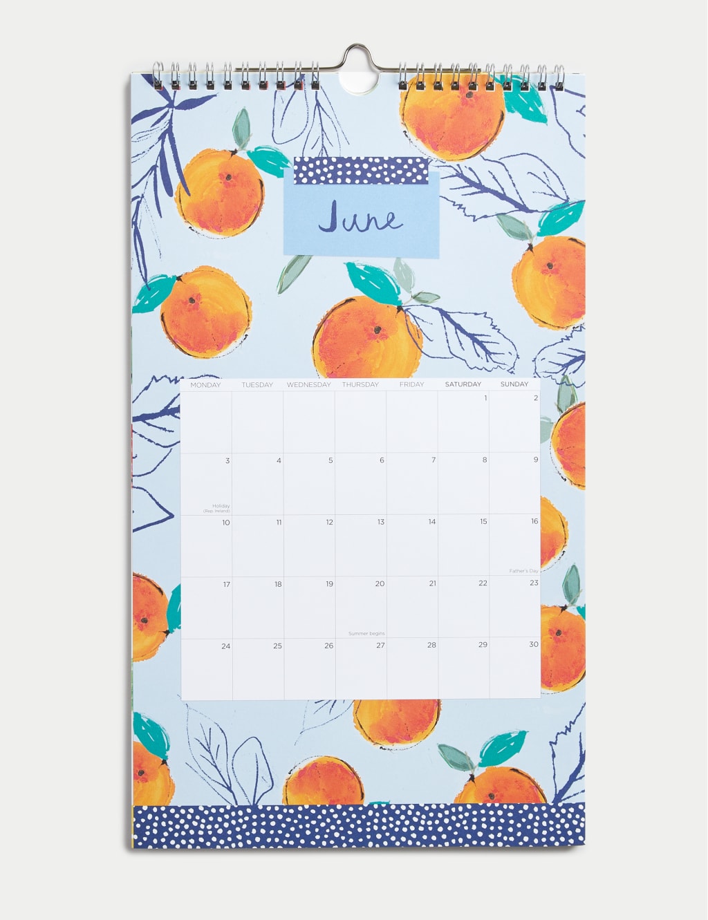 2024 Medium Calendar - Fruits and Veg Design 2 of 3