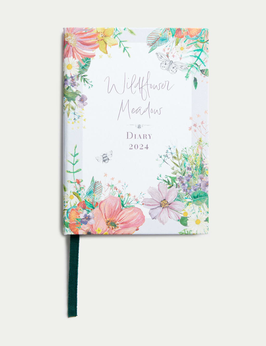 2024 Small A6 Week to View Diary - Wildflower Meadow Design 1 of 4