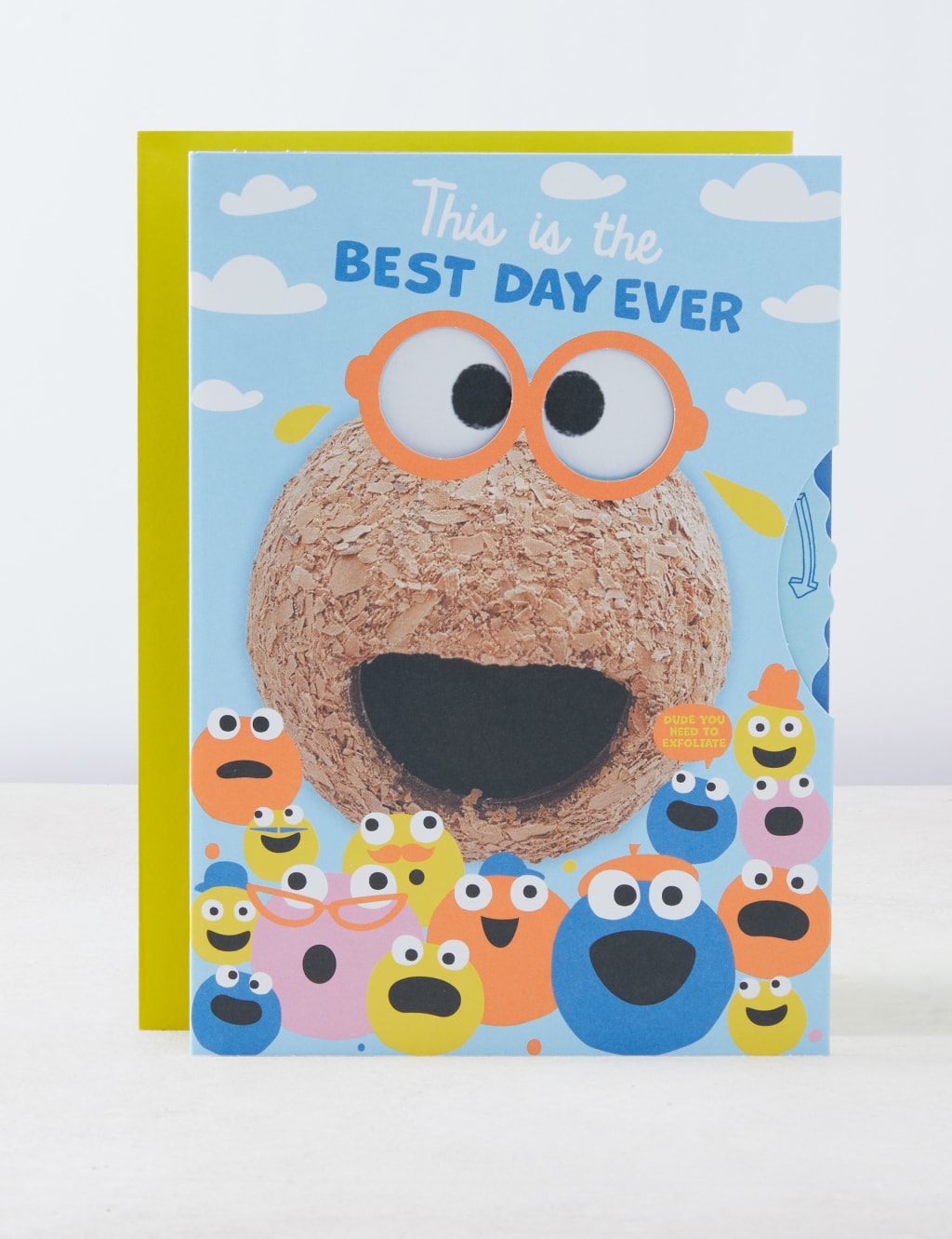 Kids' Card & Small Gift Bag Set - Fun 'Ombles' Design with Moving Parts 2 of 5