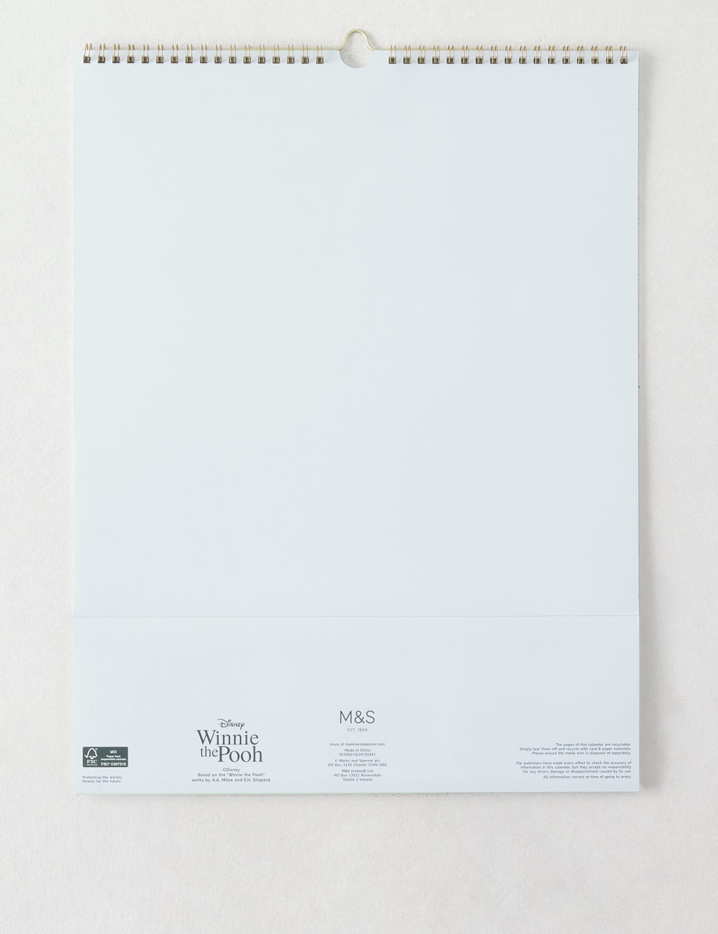 2022 Family Organiser - Winnie-the-Pooh 95th Anniversary Design 6 of 6