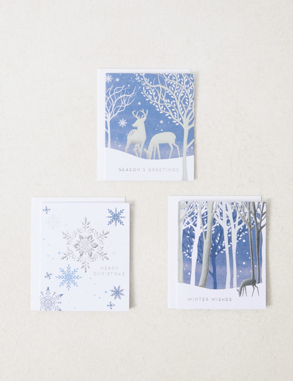 Luxury Silver Foil Charity Christmas Cards - 15 Card Pack 1 of 6