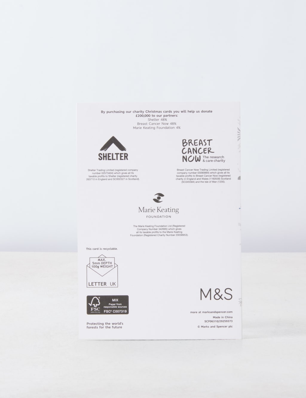 Luxury Foil Charity Christmas Cards - 20 Card Twin-Pack 4 of 6