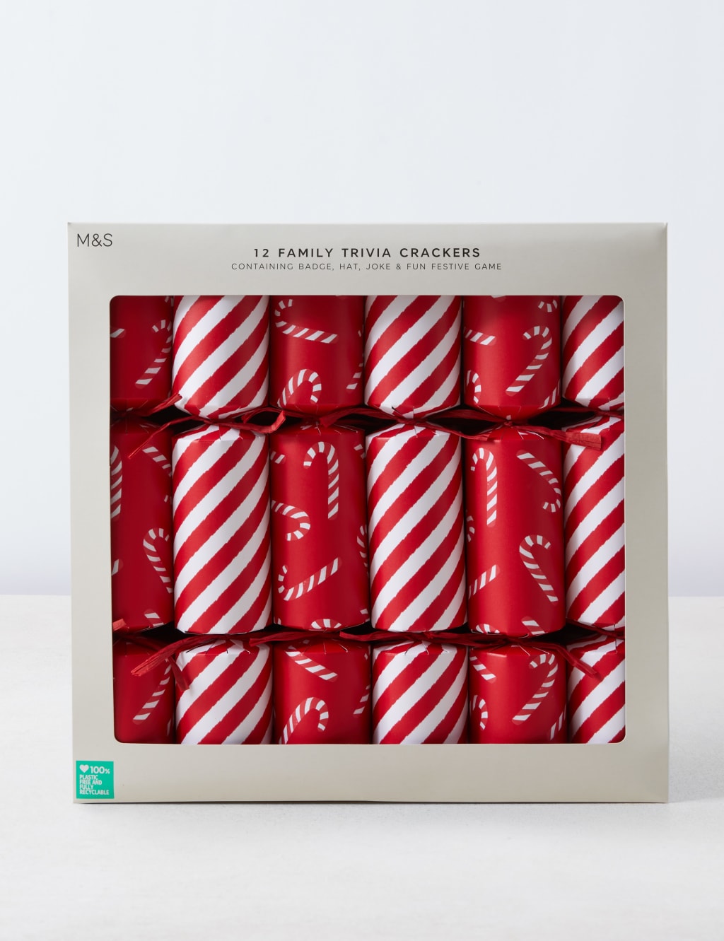 Christmas Crackers with Trivia Game - Pack of 12, 2 Designs 3 of 4