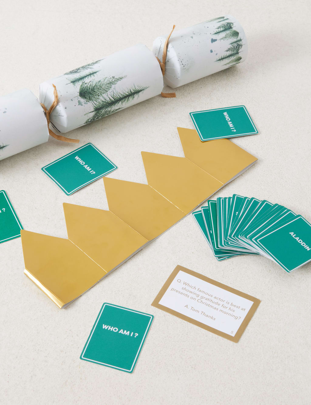 Christmas Crackers with 'Who Am I?' Game - Pack of 12, 1 Design 2 of 4
