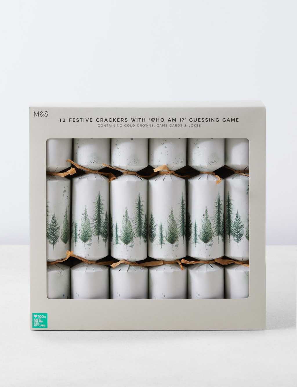 Christmas Crackers with 'Who Am I?' Game - Pack of 12, 1 Design 3 of 4